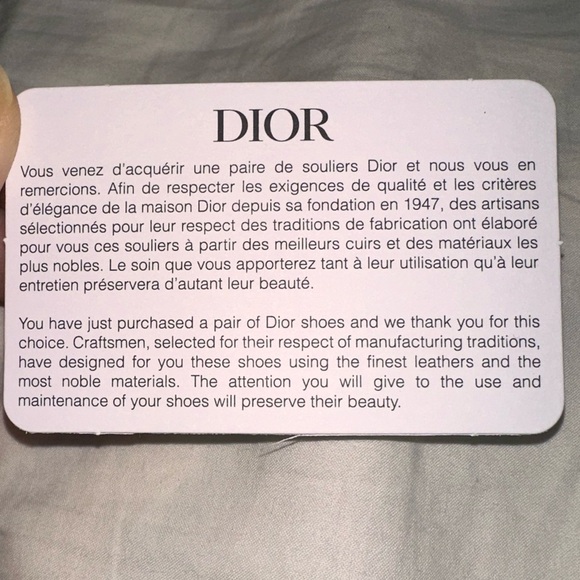 Dior Dway Deep Blue Embroidered Cotton slides - Picture 8 of 9